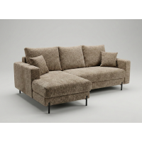 MEBLE BEST - DOVER Narożnik z funkcją spania i pojemnikiem na pościel