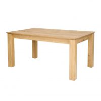 Drewmax - STÓŁ DREWNIANY | Dębowy ST384 | 180+2x50x100 | Grubość blatu 2,5 cm